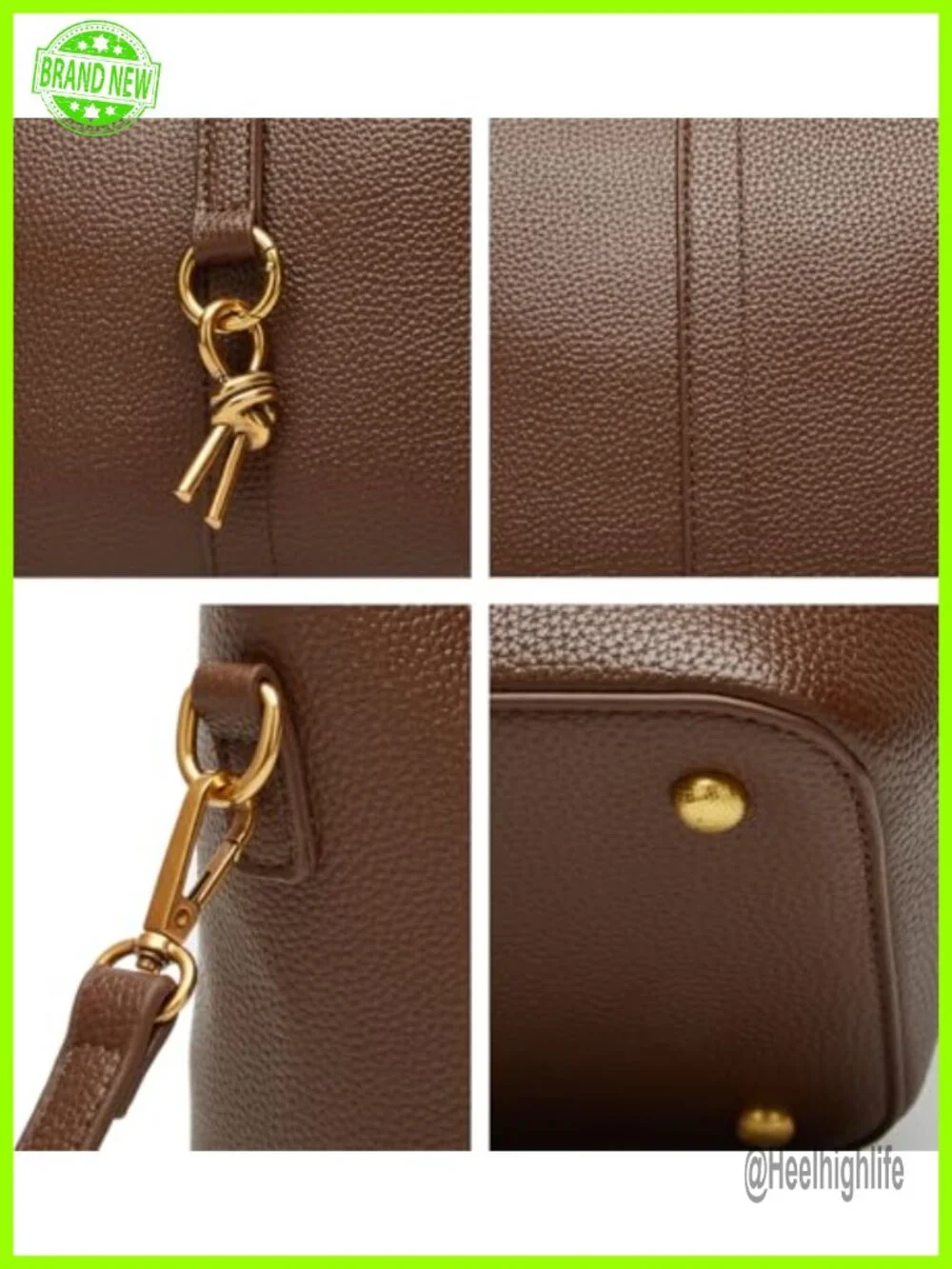 Vegan Leather Bucket Bag Hobo Crossbody Tote Small Shoulder Purse